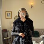 پافر مخمل مروارید دوزی