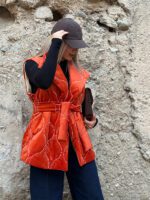 پافر مخمل مروارید دوزی - Image 3