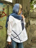 شومیز سفید تیته - Image 3